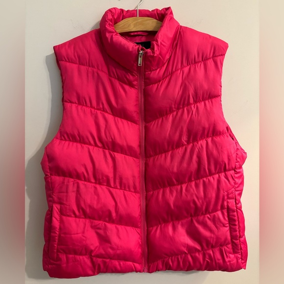 NY & Co. Hot Pink Puffer Vest Women’s XXL - Picture 1 of 7